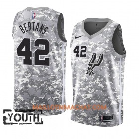 Maillot NBA San Antonio Spurs Davis Bertans 42 2018-19 Nike Gris Swingman - Enfant